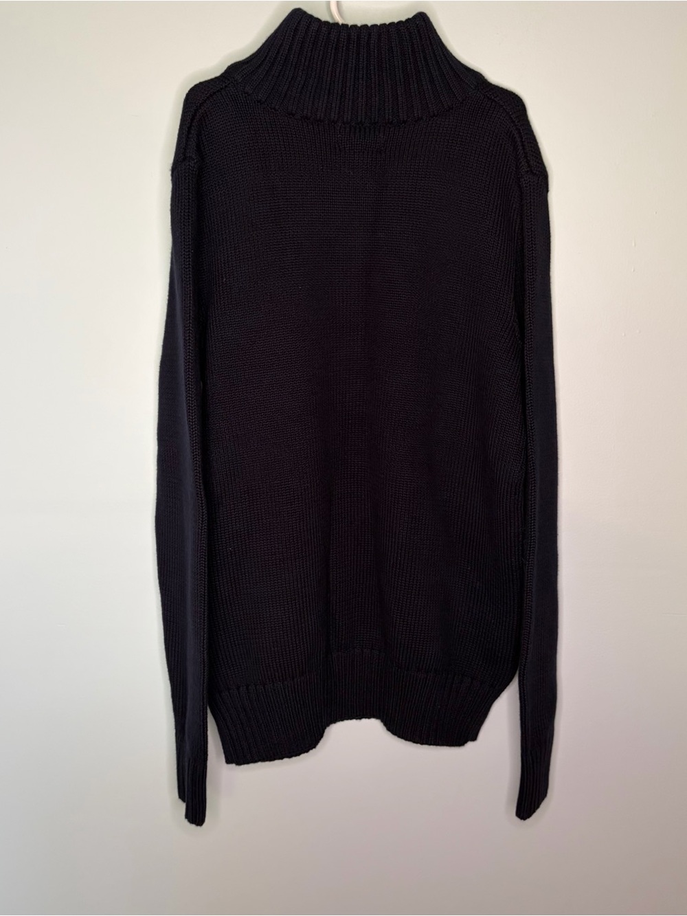 NWT Ralph Lauren Boys Navy Quarter Zip Sweater Size L 14-16 - Picture 3 of 10